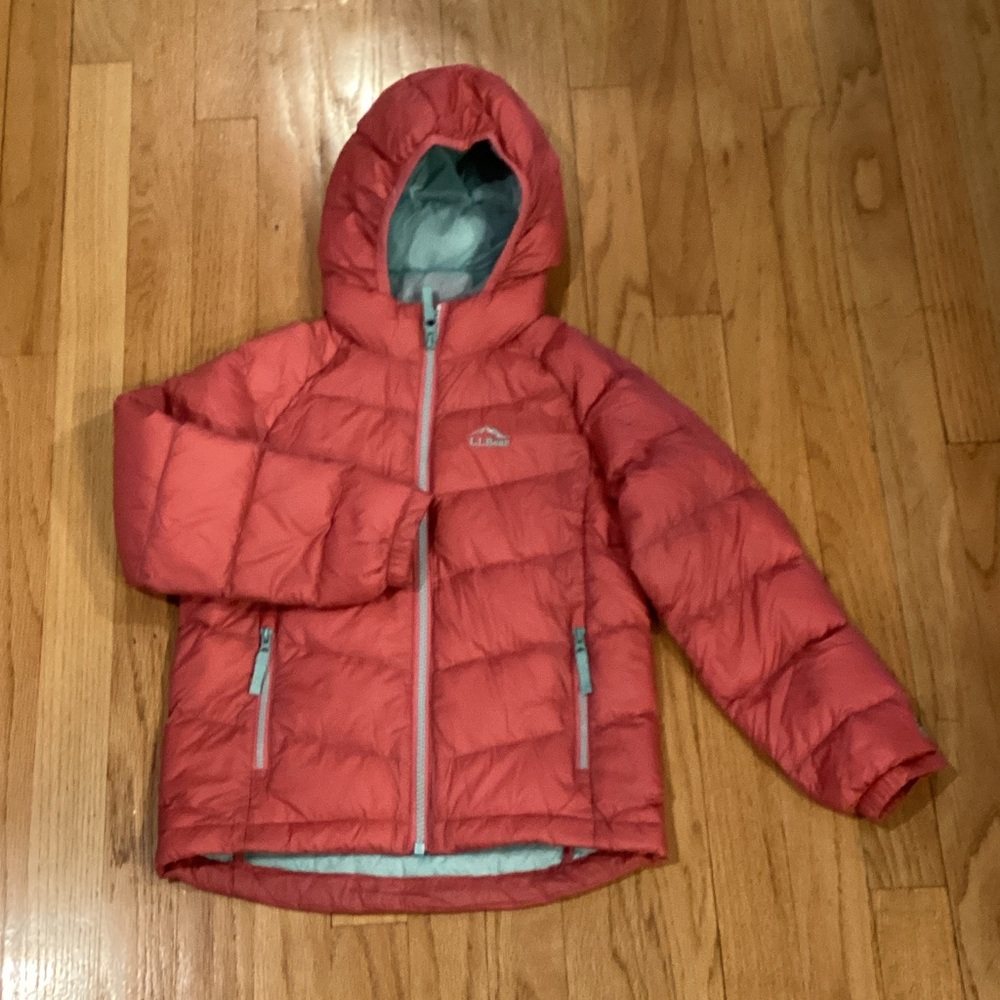 L.L. Bean Girls Hooded Downtek Jacket